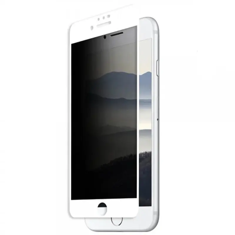 Захисне скло Privacy 5D (тех.пак) для Apple iPhone 7 / 8 / SE (2020) (4.7) Білий - фото 3
