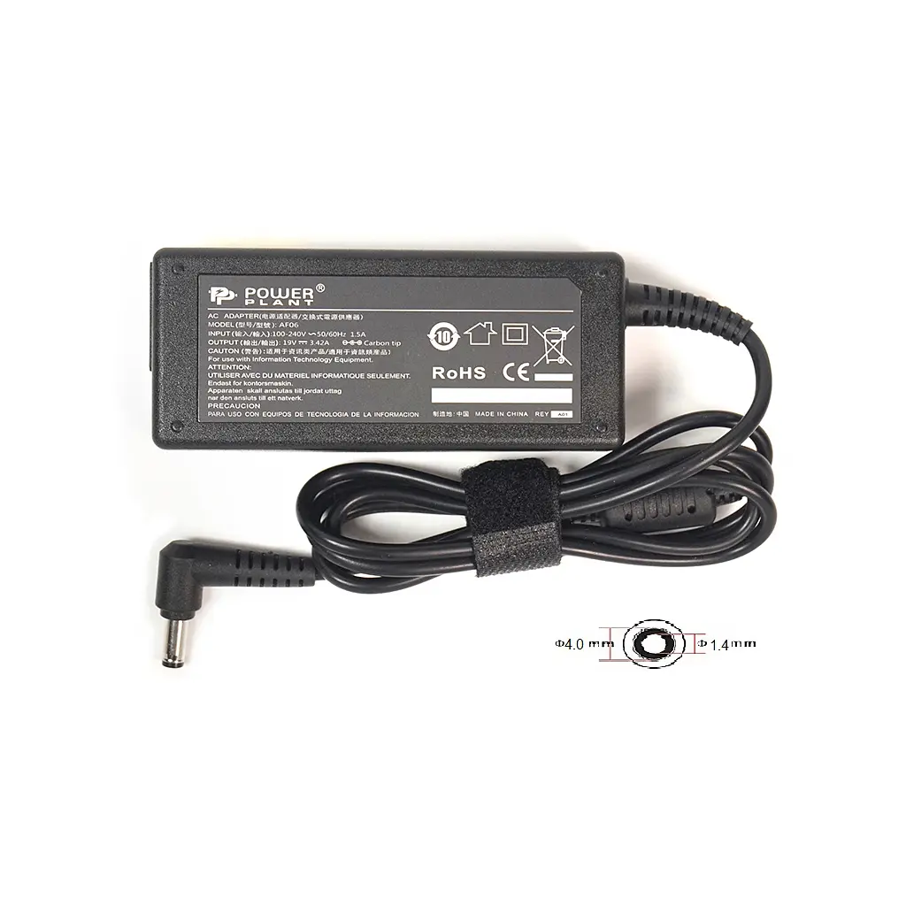 Блок живлення до ноутбуку PowerPlant ASUS 220V, 65W, 19V, 3.42A (4.0x1.35) (AS65F4014) - фото 3