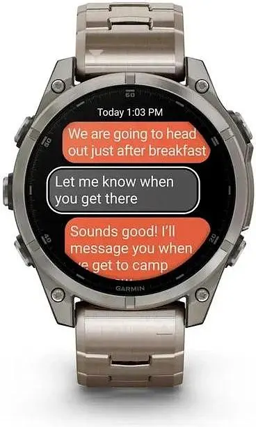 Смарт-часы Garmin Fenix ​​8 47mm AMOLED Sapphire Titanium with Vented Titanium Bracelet (010-02904-40) - фото 9