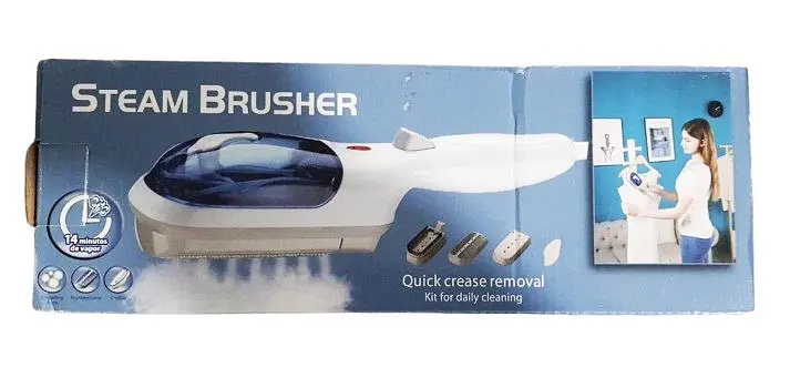Акция - Отпариватель ручной вертикальный Steam Brush паровой утюг щетка Стим Браш для одежды дома и штор - фото 4