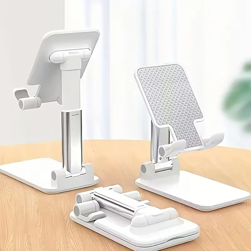 Тримач для телефона 16х6.5х11см Folding desktop phone stand Білий, підставка для телефона на стіл - фото 4