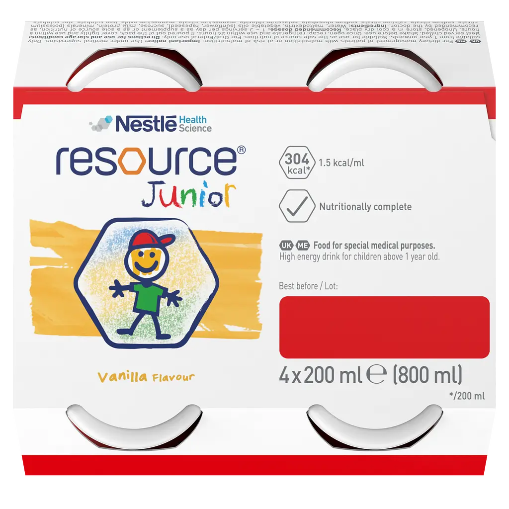 Готова молочна суміш Nestle Resource Junior, з ароматом ванілі, 800 мл (4 шт по 200 мл) - фото 8