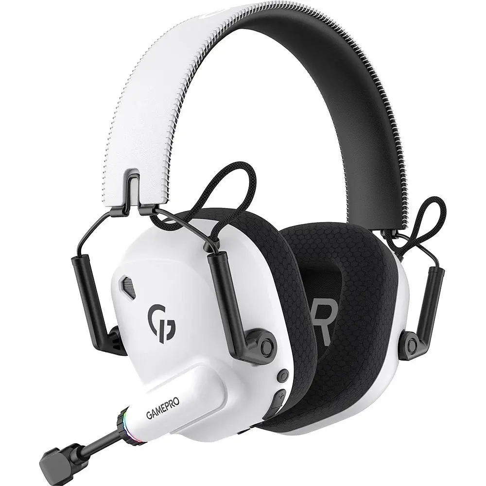 Bluetooth Stereo GamePro Genesis Mercury Pro 3-Mode White (HSW120W) UA - фото 3