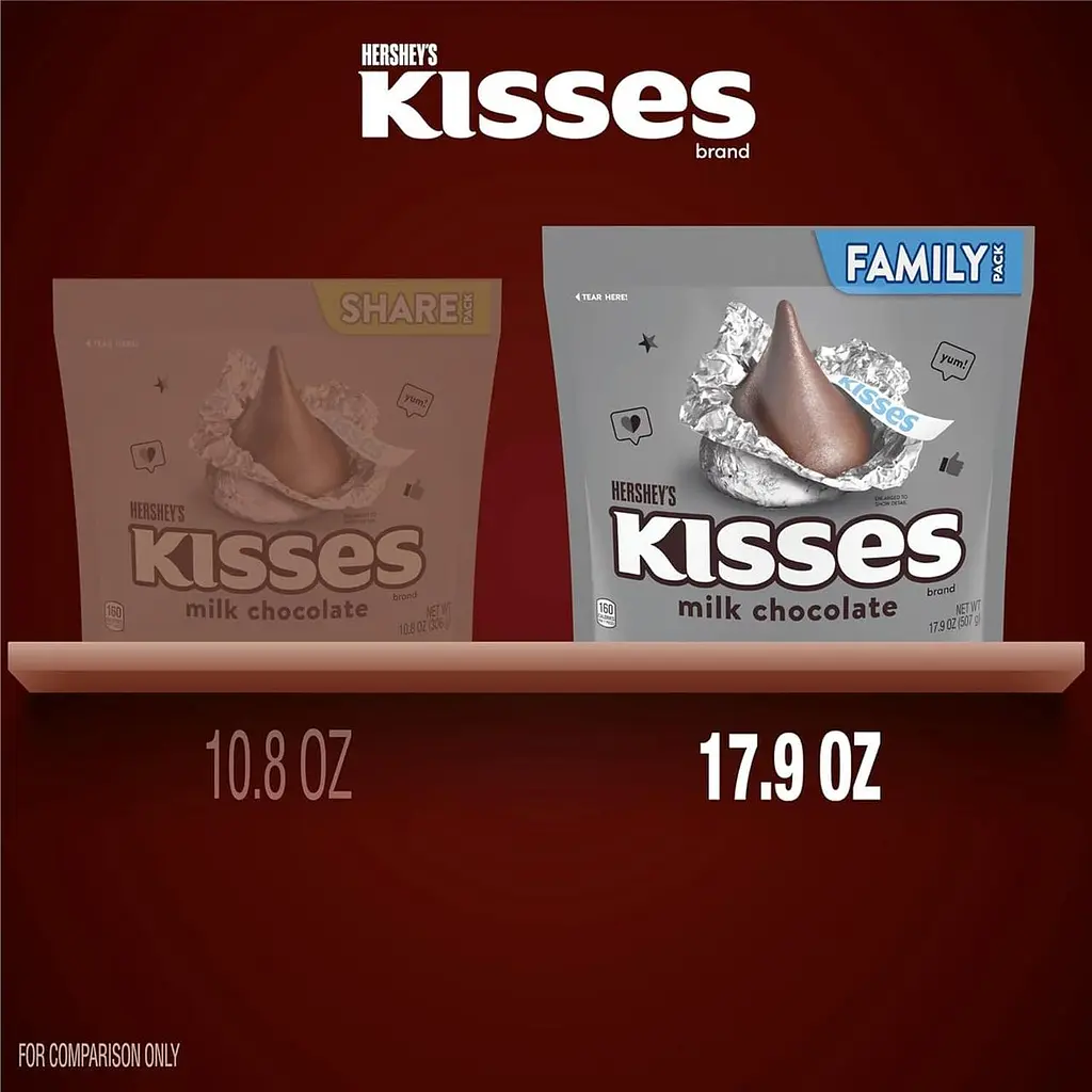 Шоколадні цукерки Hershey's Kisses Milk Chocolate 507г - фото 6