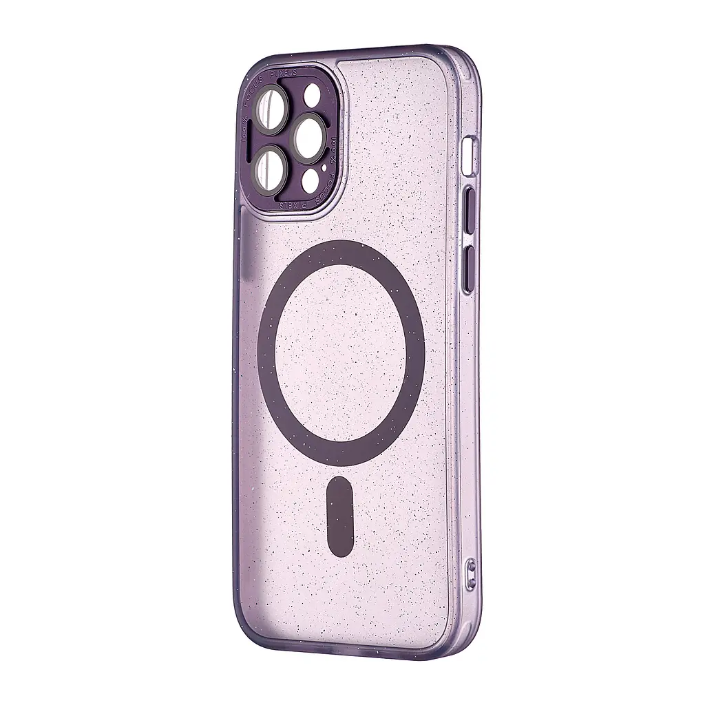 Чохол Splatter with MagSafe Protected Camera iPhone 12 Pro Purple