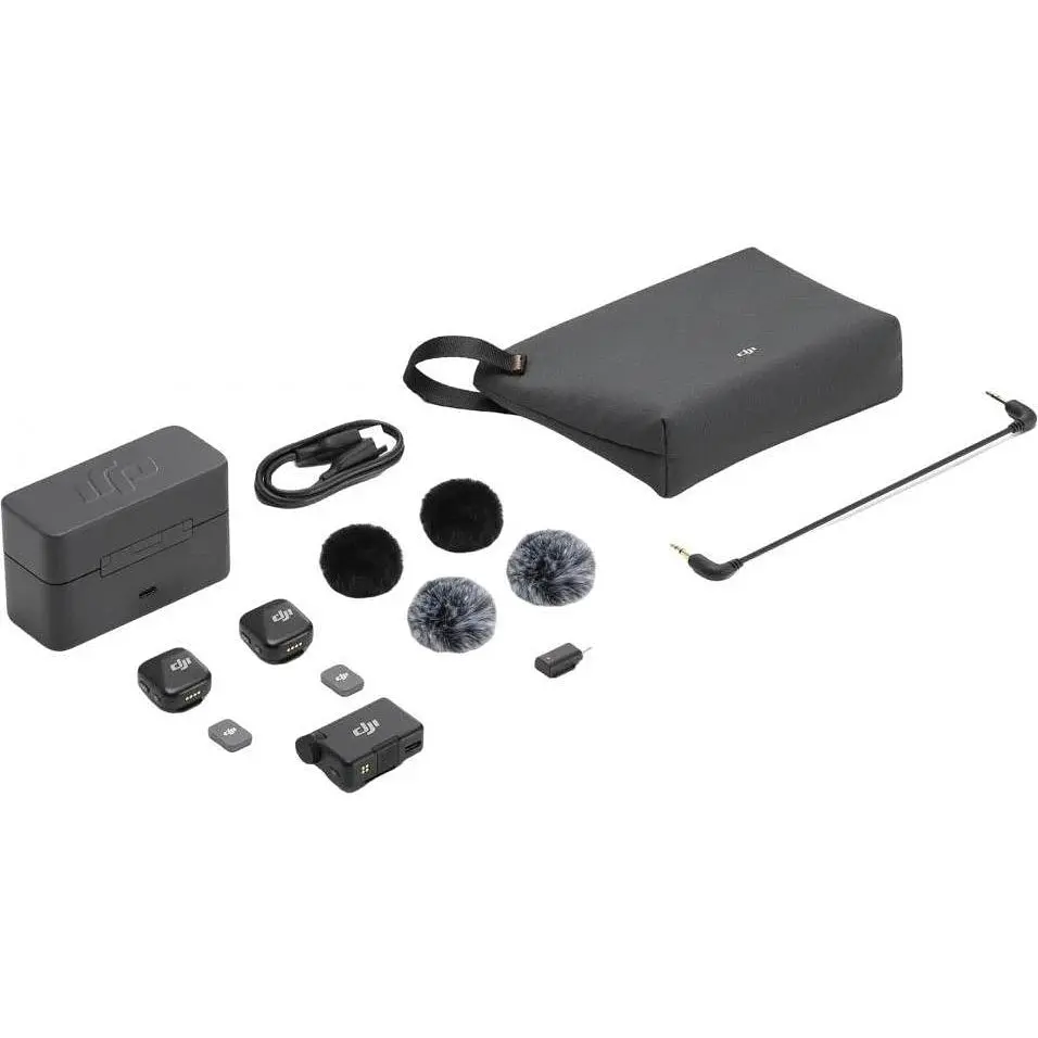 Набір - бездротова мікрофонна радіосистема для смартфона камери DJI Mic Mini 2TX + 1RX + Charging Case (CP.RN.00000433.01) - фото 6