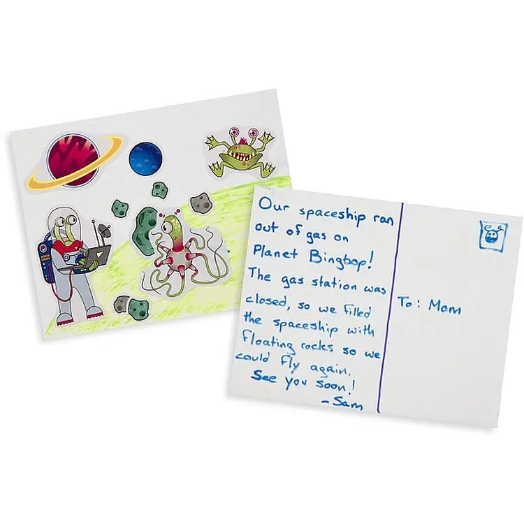 Набор наклеек Melissa & Doug 500 шт. голубой (MD4246)     - фото 4