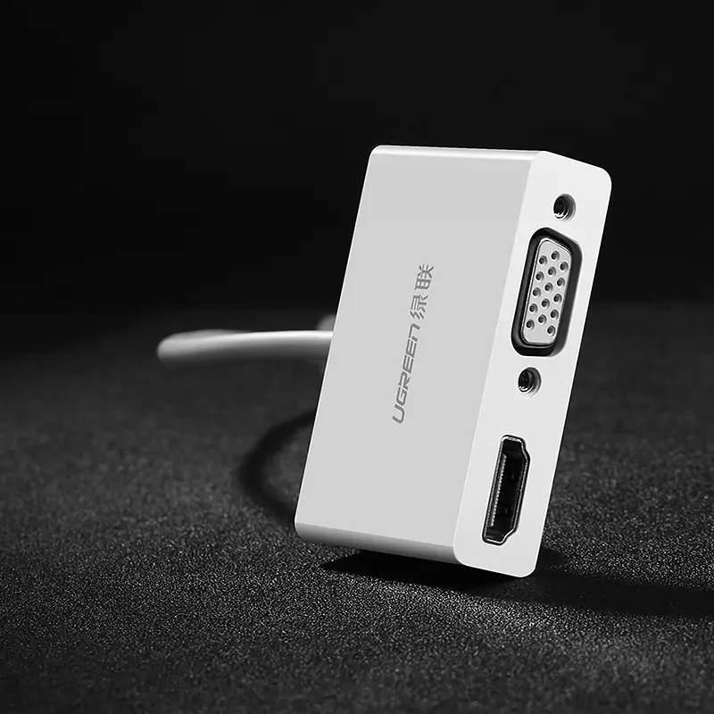 Перехідник Ugreen USB 3.1 Type C HDMI + VGA MM123 Білий - фото 6