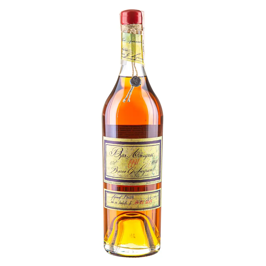 Арманьяк Baron Gaston Legrand Bas Armagnac 1991, в деревянной коробке, 40%, 0,7 л - фото 2