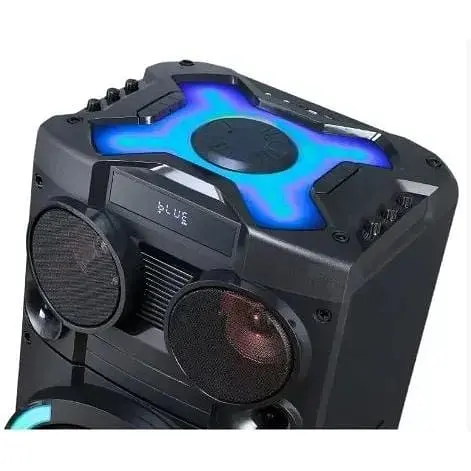 Портативная колонка бумбокс XPRO HS-TD12P8 чемодан 100Вт USB SD FM радио Bluetooth 2 микрофона ДУ (MER-15691) - фото 5