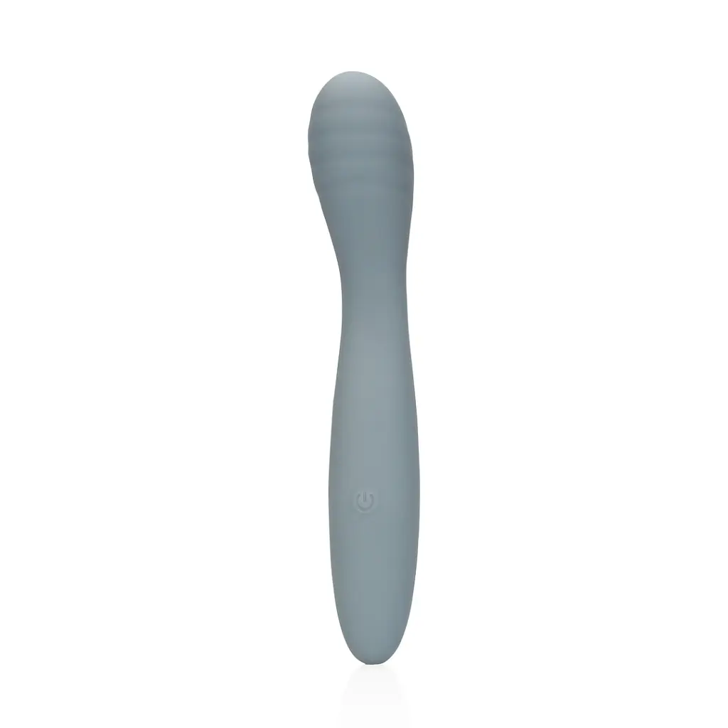 Вибратор Loveline Ultra Soft Silicone G-Spot 20 см (серый) - фото 2