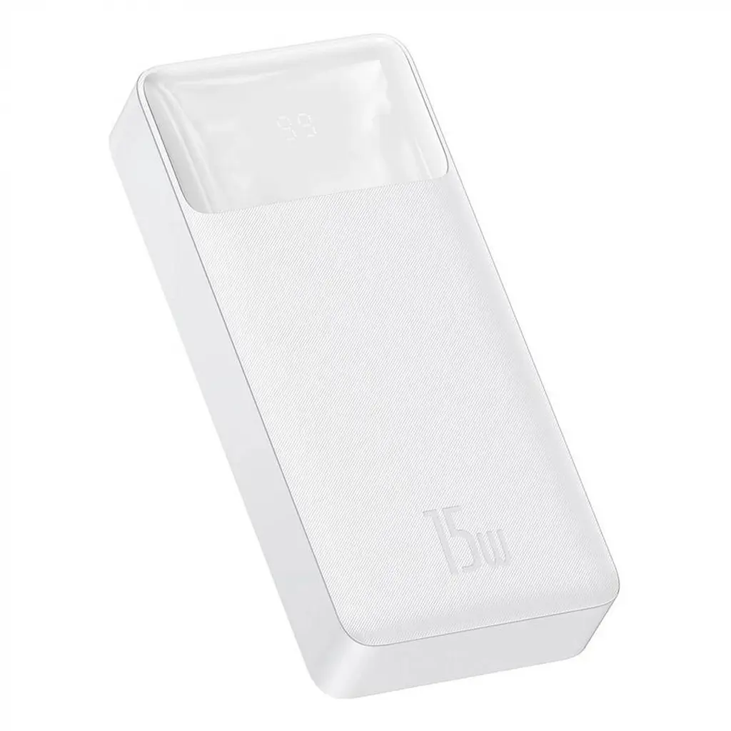 Аккумулятор внешний Baseus Bipow Digital Display Overseas 20000mAh 15W (PPBD050102) белый - фото 2