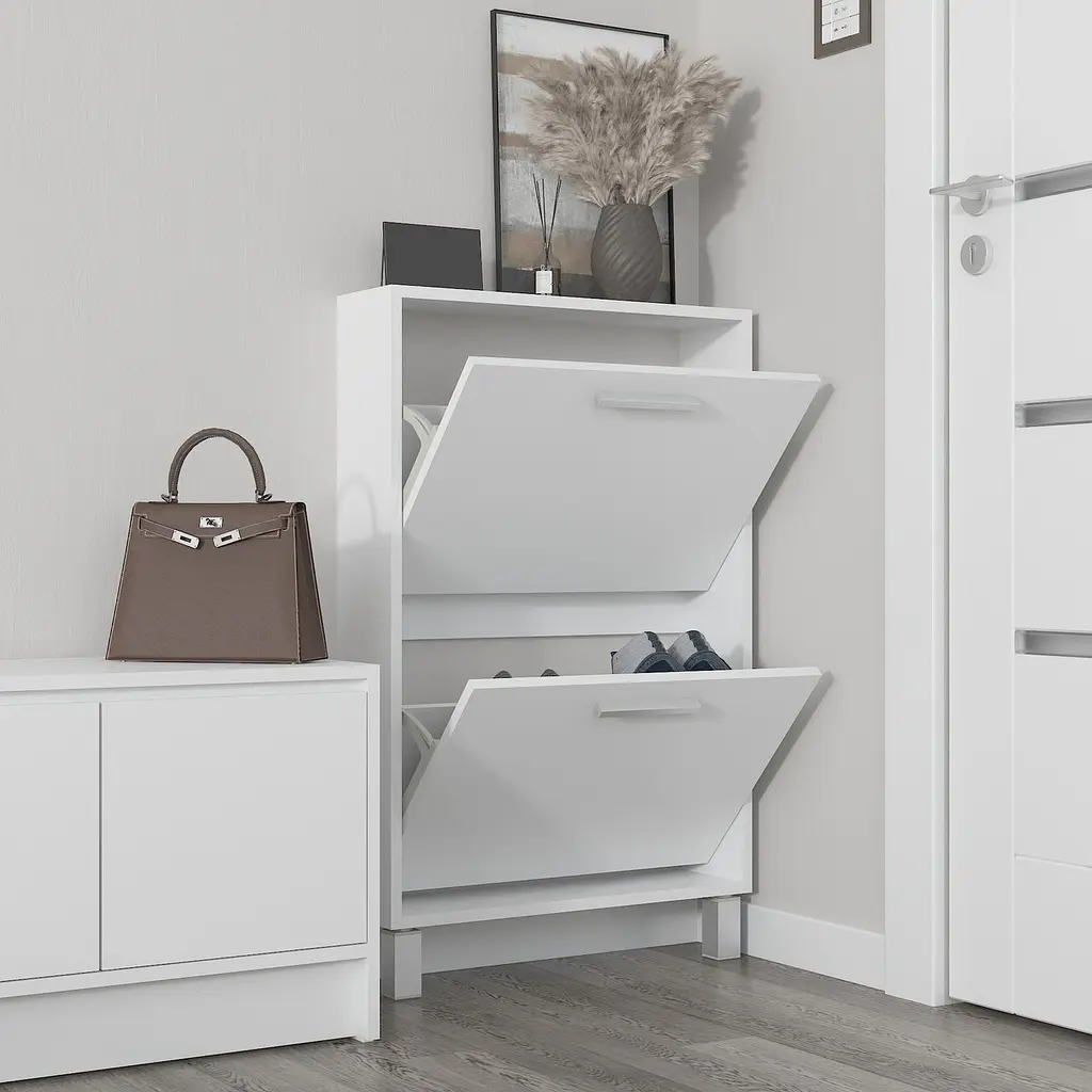 Полиця для взуття Flamecame підлогова на 2 шухляди з ДСП F-158 - фото 2