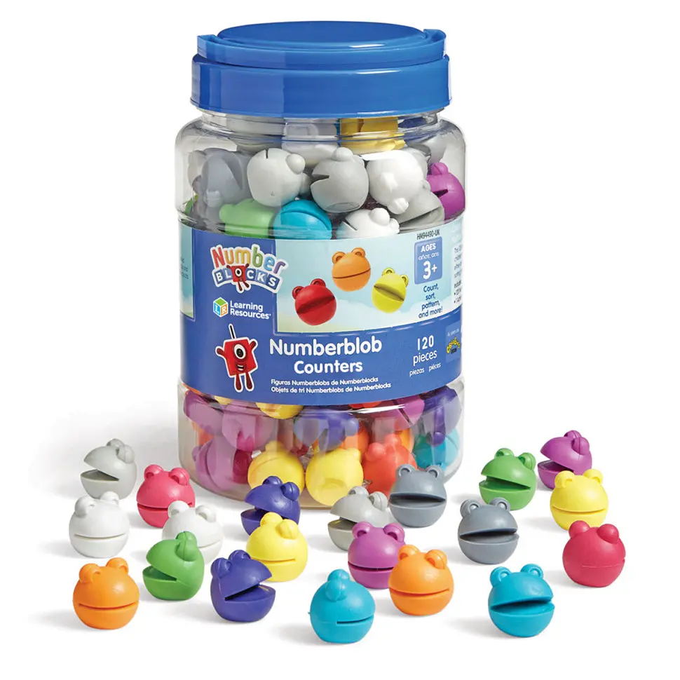 Ігровий набір для навчання рахунку Веселі жаби Numberblobs Learning Resources HM94490-UK 120 жабок - фото 2