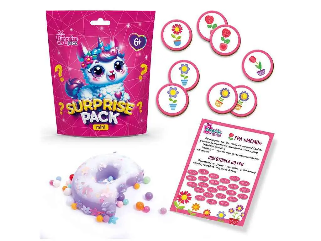 Іграшка-антистрес VLADI TOYS Surprise Pack Mini 2 рожевий із сюрпризами VT8040-02 - фото 2