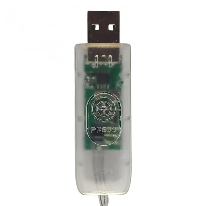 Світлодіодна стрічка гірлянда Роса від usb з пультом керування з додатку MR Star 10м 15 Ватт RGB USB Bluetooth - фото 4