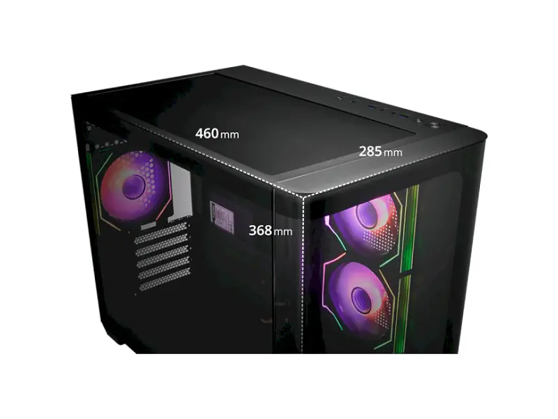 Корпус FSP S380 Black (S380-BA) - фото 4