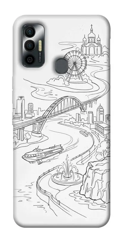 TPU чохол Demsky Dnipro spirit для TECNO Spark 7