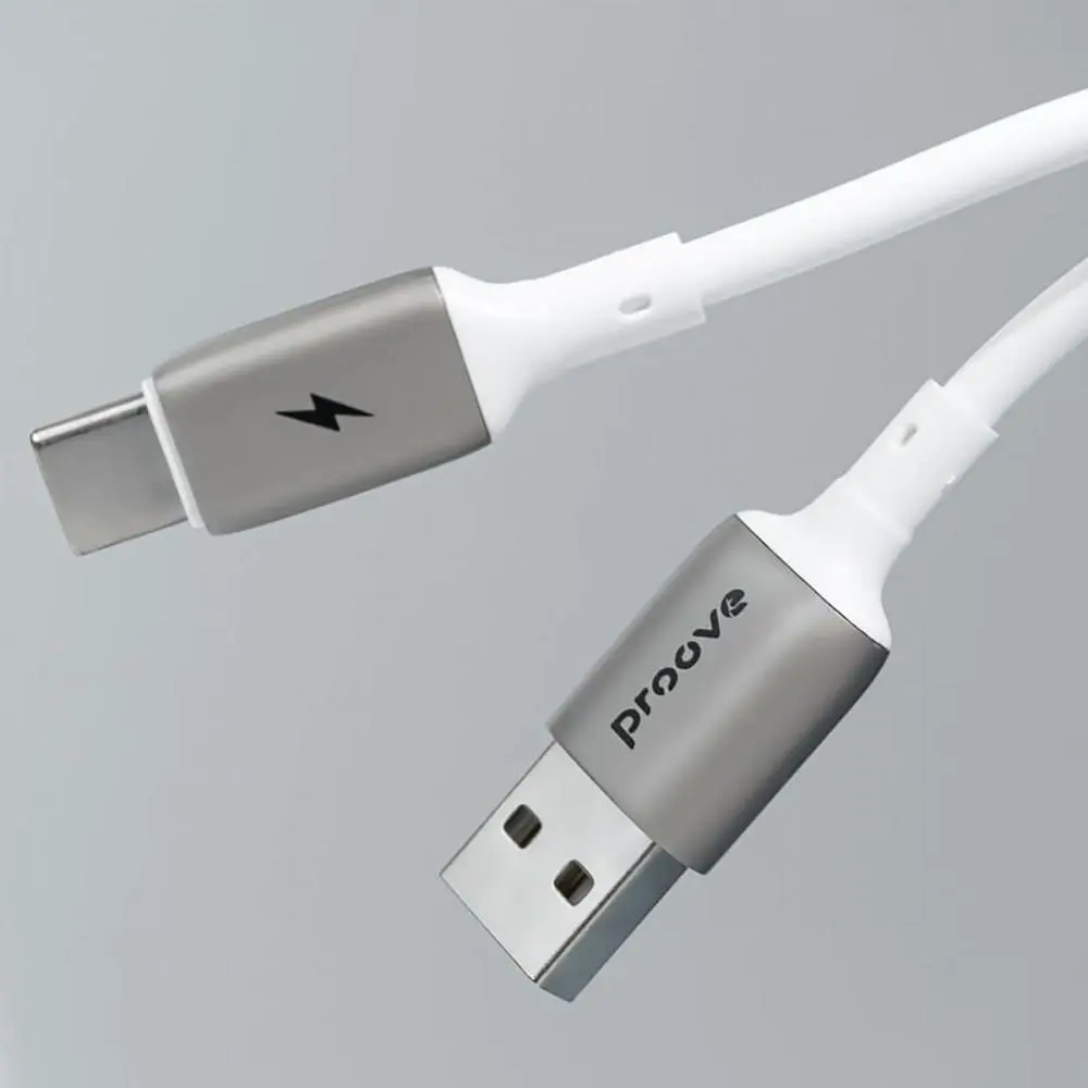 Кабель Proove Flex Metal USB to Type-C 3A (1m) white (CCFM20001202) - фото 2