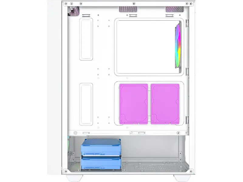 Корпус Gembird Fornax 4000 White (CCCFC4000W) - фото 4