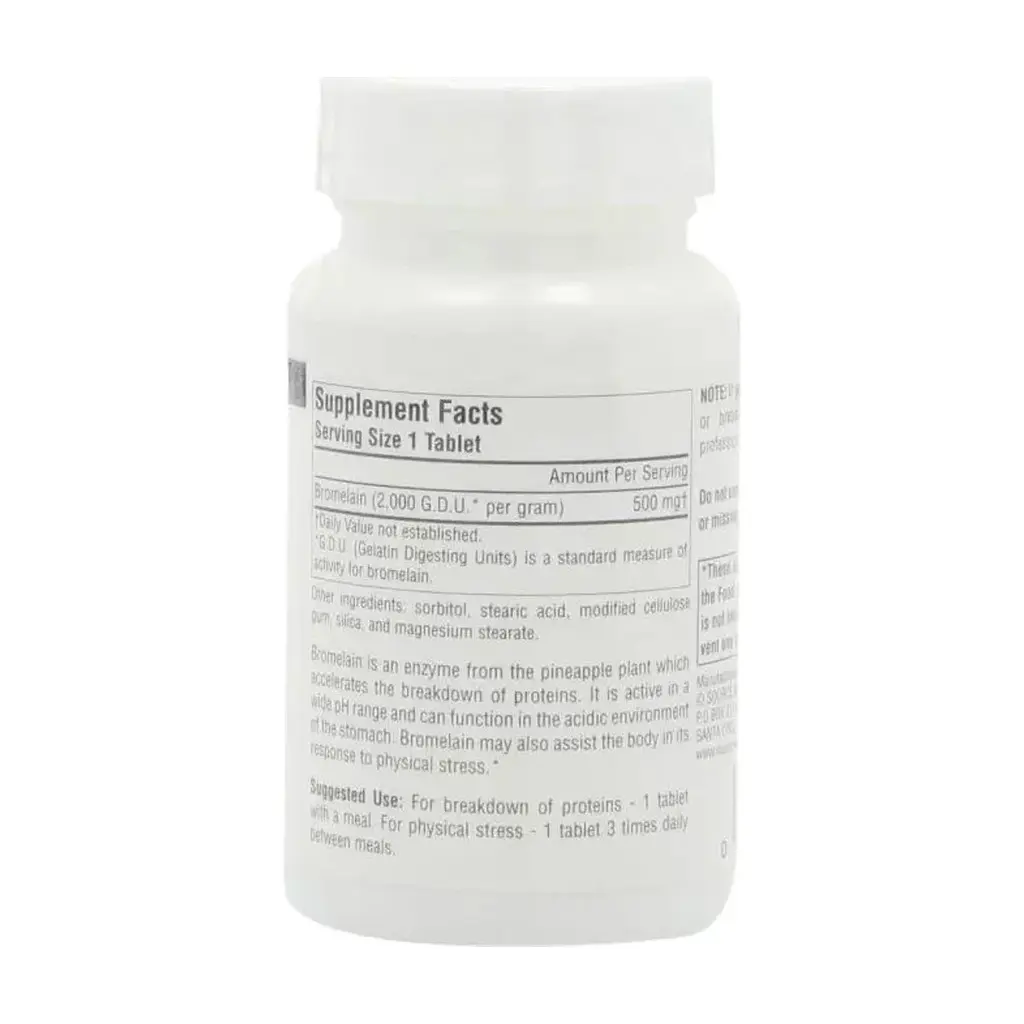 Трави Source Naturals Бромелайн 500мг, 60 таблеток (SNS-01354) - фото 2