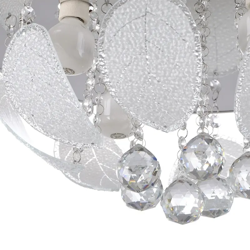 Люстра потолочная Brille хрустальная с пультом LED E14 WH (BCL-418S/4) - фото 3