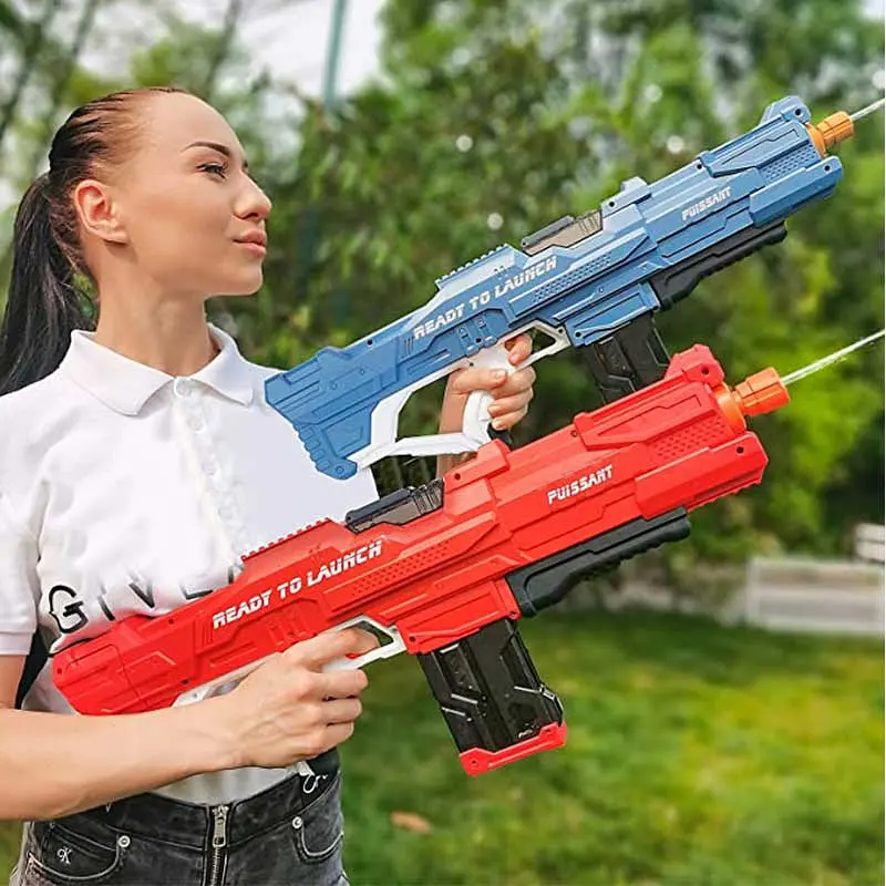 Водяний пістолет дитячий Combat Water Gun / Акумуляторний водяний бластер з автоматичним набором води - фото 5