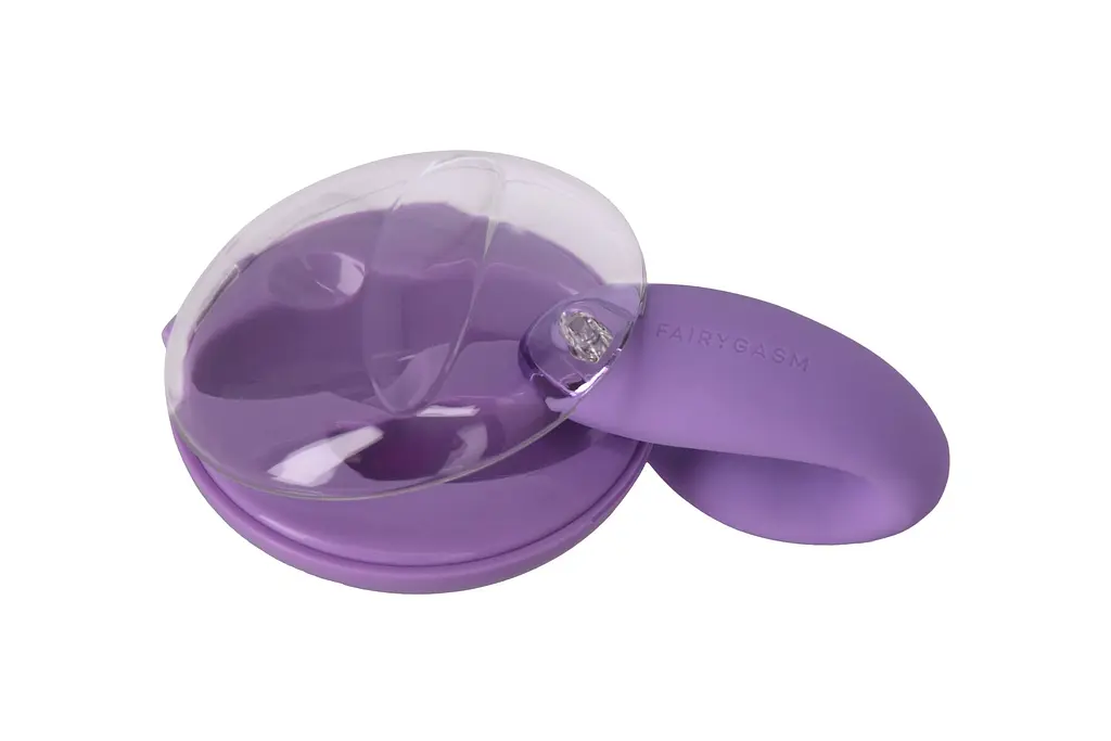 Вібратор для пар FairyGasm PleasureBerry violet, зарядний кейс, пульт ДК - фото 5