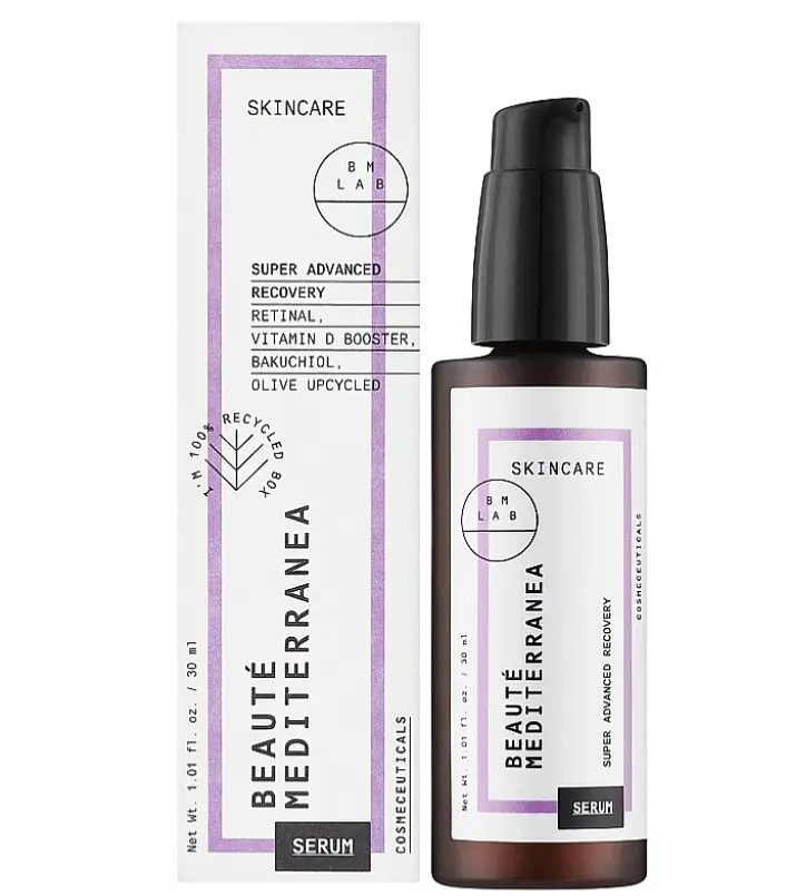 Антивікова відновлювальна сироватка для обличчя Beaute Mediterranea Super Advanced Recovery Serum 30 мл - фото 2