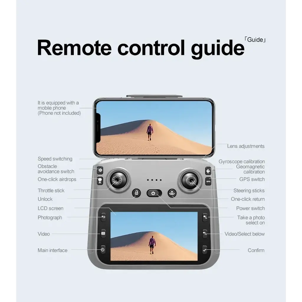 Квадрокоптер дрон K19 MAX 5.9″ 1200м (до 30 мин) с кейсом - фото 3