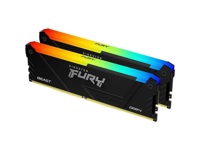 Модуль пам'яті Kingston FURY 32 GB (2x16GB) DDR4 3200 MHz Beast RGB Black (KF432C16BB2AK2/32) - фото 4