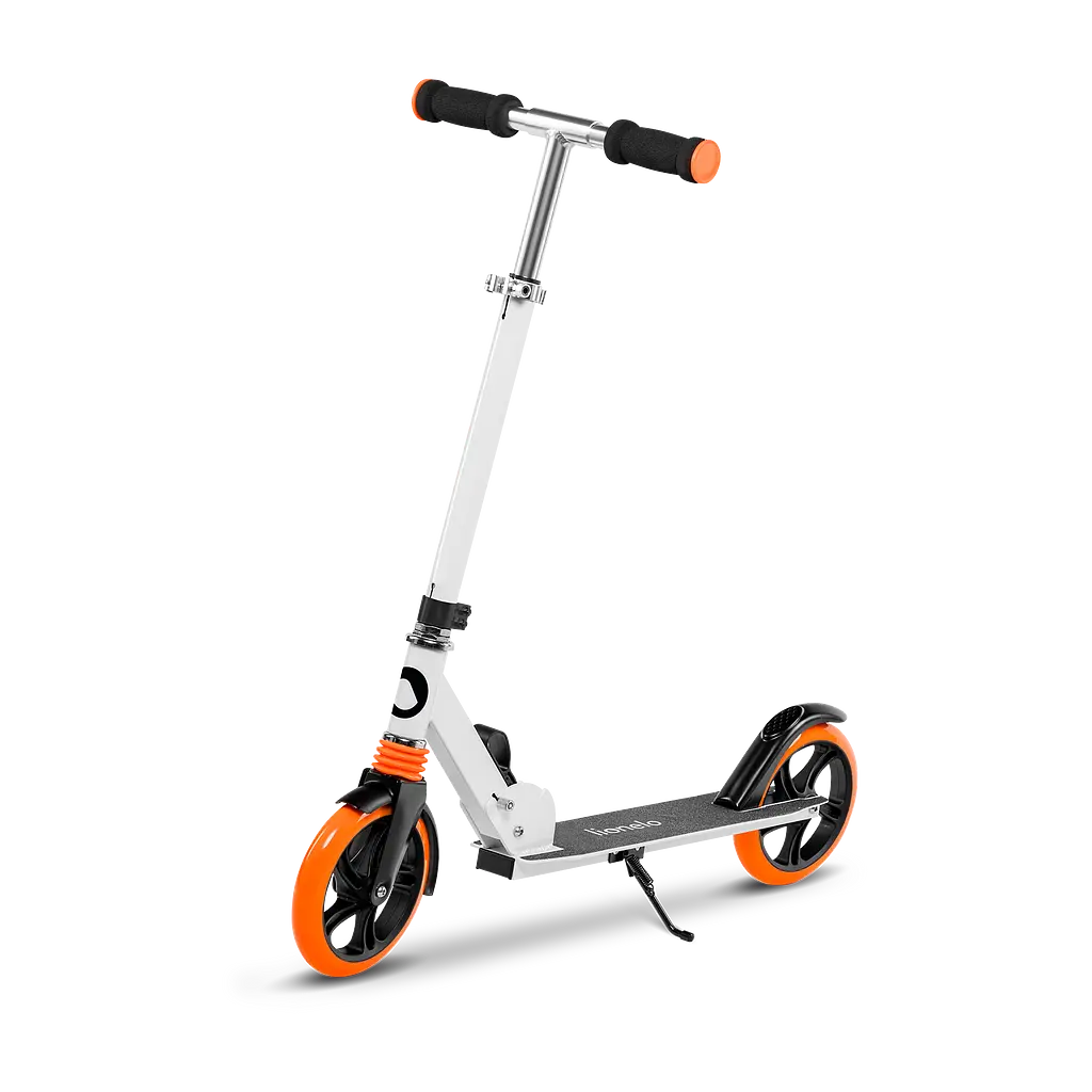 Детский самокат Lionelo Luca White Orange 35х88.5х82-97 см 000148551 - фото 2