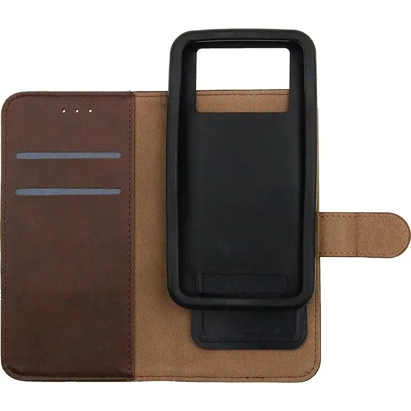 Чехол-книжка Toto Book Silicone Slide Universal Cover 5.6" (№1) Brown - фото 5