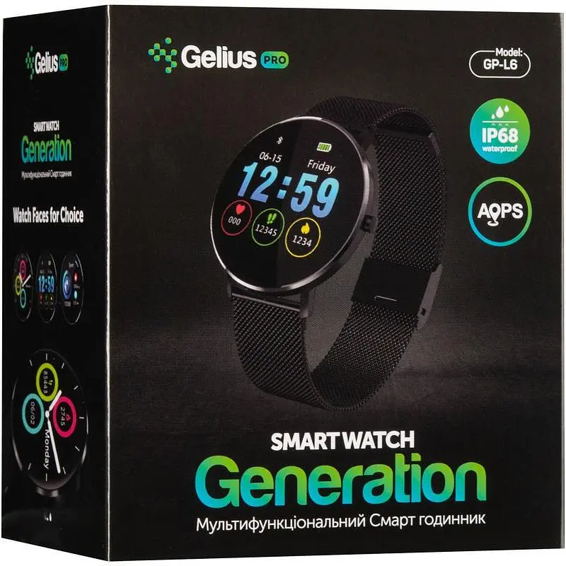 Смарт-часы Smart Watch Gelius Pro GP-L6 (GENERATION) Silver Xiaomilani Strap - фото 6