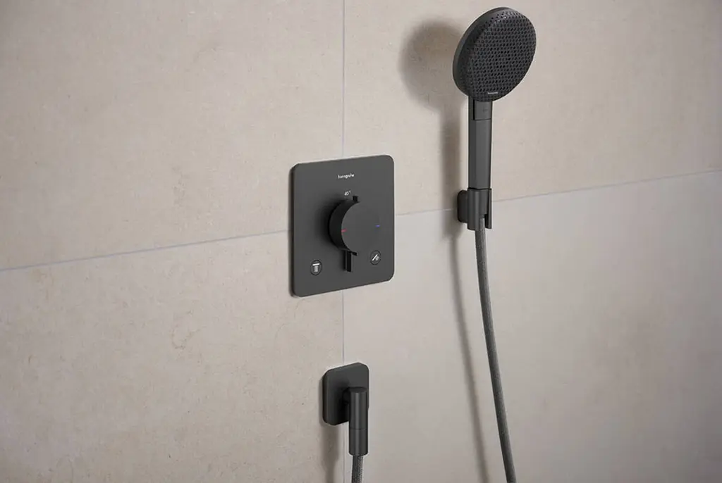 Тримач для душу Hansgrohe Porter Fine brushed black chrome 28885340 - фото 2