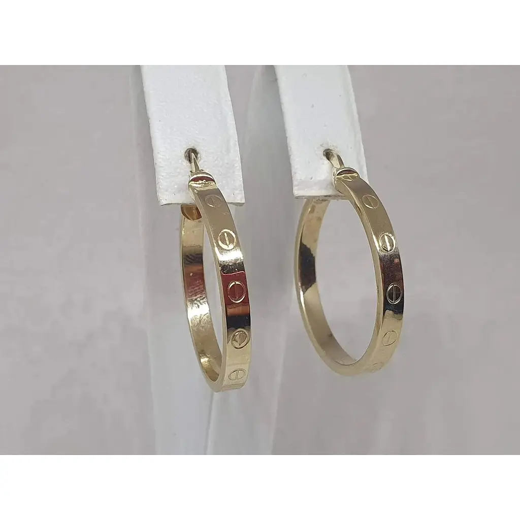 Золоті сережки-кільця Favoritum. 2562_1 - фото 3