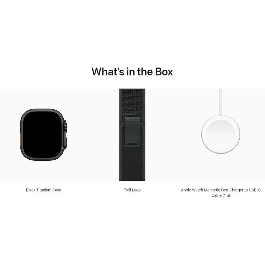 Смарт-годинник Apple Watch Ultra 2 49mm Black Titanium Case with Black Trail Loop M/L (MX4V3) [114885] - фото 4
