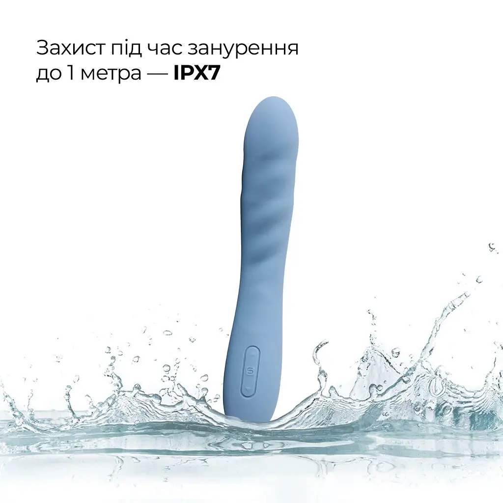 Смарт-вібратор з пульсацією Svakom Ava Neo Cornflower Blue, 15 режимів роботи, водонепроникний - фото 8