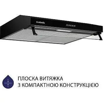 Витяжка пласка Minola HPL 617 BL - фото 2