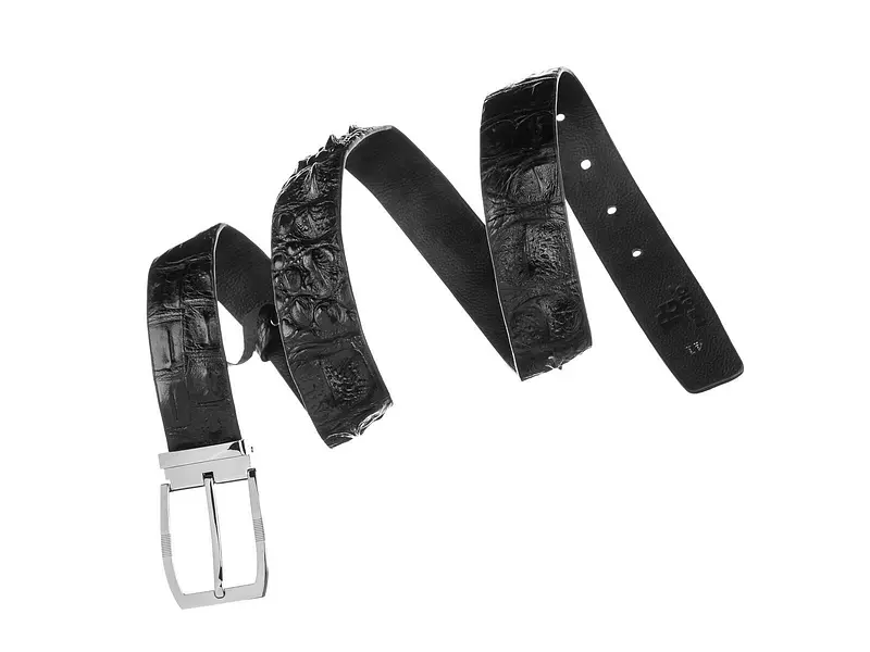 Ремінь чоловічий CROCODILE LEATHER 3.7х120 см acs0029610 - фото 3