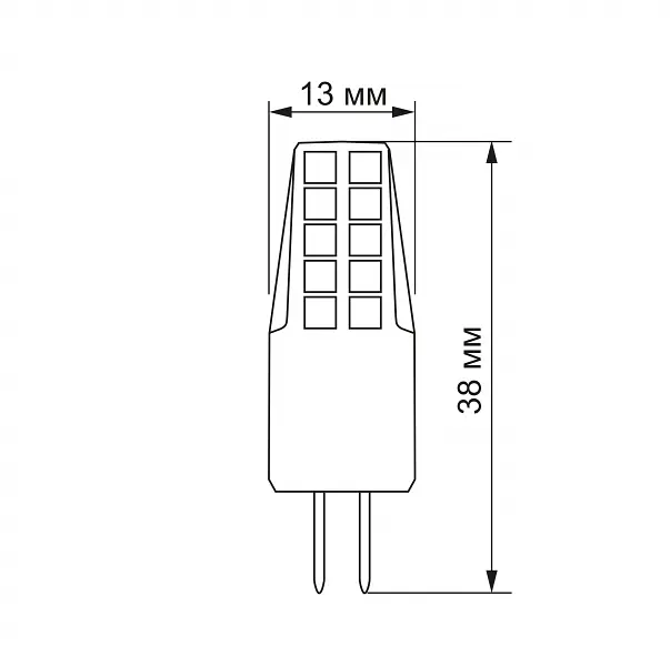 LED лампа VIDEX G4C 12V 2W G4 4100K - фото 3
