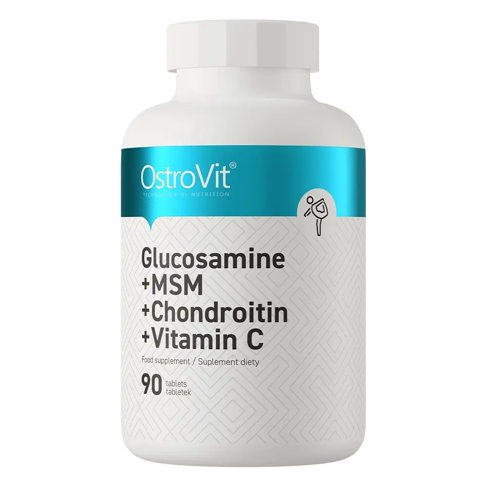 Хондропротектор Glucosamine+MSM+Chondroitin+Vitamin C, 90 таблеток OstroVit vit0004197 - фото 2