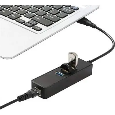 Концентратор Dynamode USB 3.0 Type-A - RJ45 Gigabit Lan 3*USB 3.0 (USB3.0-Type-A-RJ45-HUB3) - фото 7