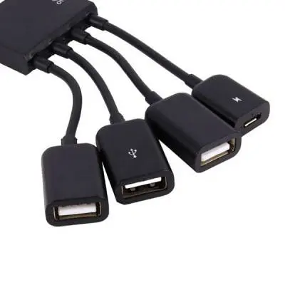 Концентратор Lapara (LA-MicroUSB-OTG-HUB black) - фото 4