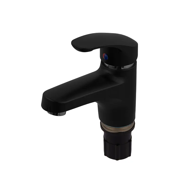 Смеситель для умывальника Plamix Fidel-001 SET Matte black PM0660 Черный матовый - фото 5