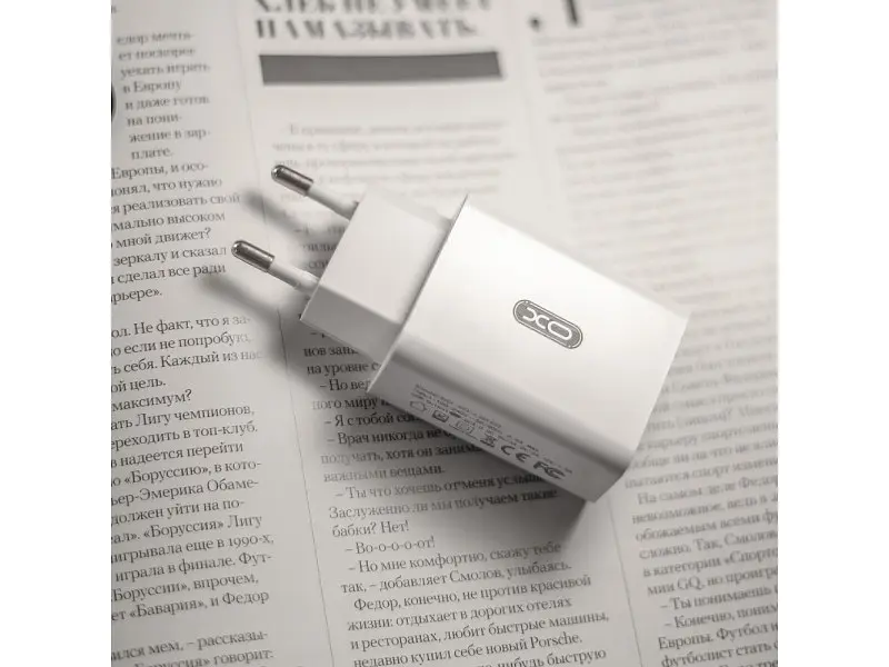 Зарядний пристрій XO L36 18 W/1USB + microUSB White - фото 3