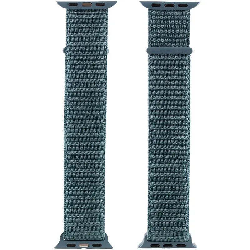 Ремінець Nylon для Apple Watch 38/40/41/42mm(ser.10) Зелений / Pine green - фото 3