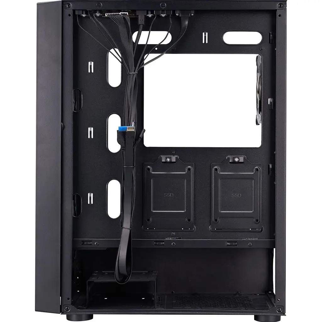 Корпус 1stPlayer Go6-BK-4FS7 Black [146442] - фото 5