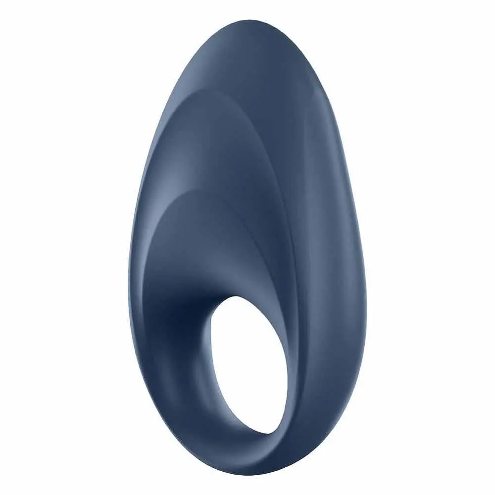 Эрекционное кольцо с вибрацией Satisfyer Mighty One 9 см синий - фото 6
