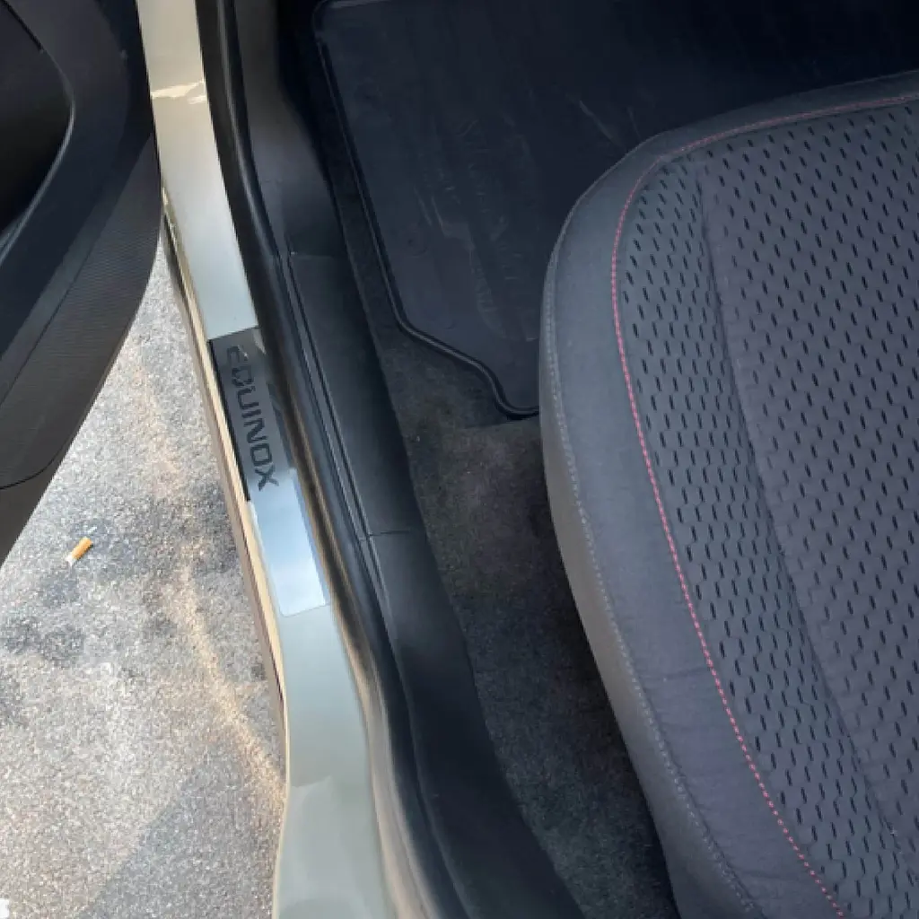 Накладки на пороги для Chevrolet Equinox 2009-2017 / 2018- Нержавіюча сталь із загином та Логотипом 4 шт (Premium P-CH25) - фото 3